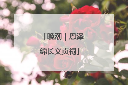 晚潮｜恩泽绵长义贞祠
