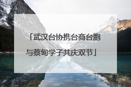 武汉台协携台商台胞与蔡甸学子共庆双节