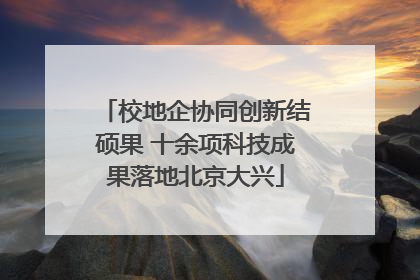 校地企协同创新结硕果 十余项科技成果落地北京大兴