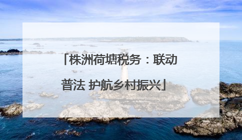 株洲荷塘税务：联动普法 护航乡村振兴