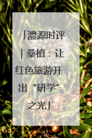 澧源时评｜桑植：让红色旅游开出“研学”之光