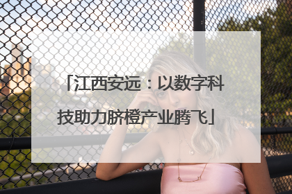 江西安远：以数字科技助力脐橙产业腾飞