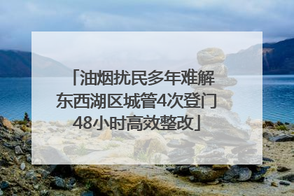 油烟扰民多年难解 东西湖区城管4次登门48小时高效整改