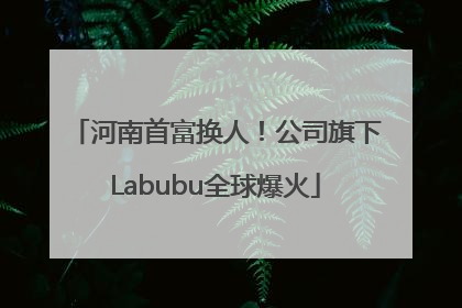 河南首富换人！公司旗下Labubu全球爆火