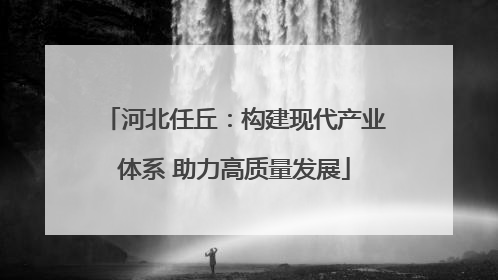 河北任丘：构建现代产业体系 助力高质量发展
