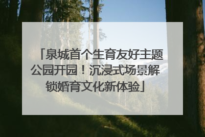 泉城首个生育友好主题公园开园！沉浸式场景解锁婚育文化新体验