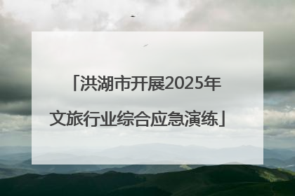 洪湖市开展2025年文旅行业综合应急演练