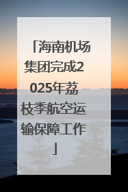 海南机场集团完成2025年荔枝季航空运输保障工作