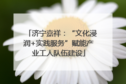 济宁嘉祥：“文化浸润+实践服务”赋能产业工人队伍建设