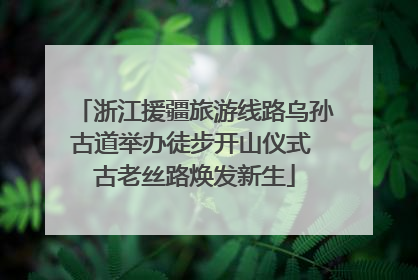 浙江援疆旅游线路乌孙古道举办徒步开山仪式 古老丝路焕发新生