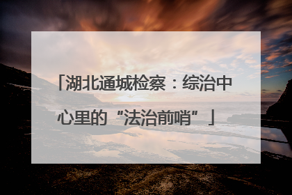 湖北通城检察：综治中心里的“法治前哨”