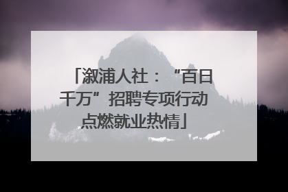 溆浦人社：“百日千万”招聘专项行动点燃就业热情