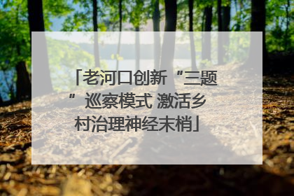 老河口创新“三题”巡察模式 激活乡村治理神经末梢