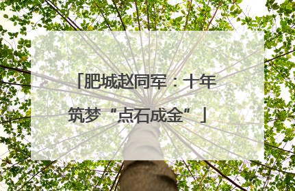 肥城赵同军：十年筑梦“点石成金”
