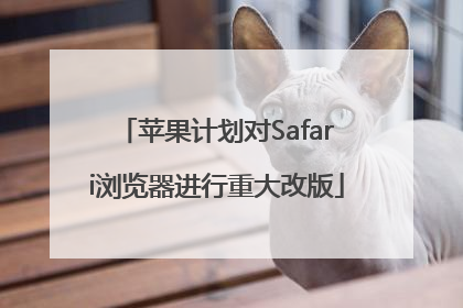 苹果计划对Safari浏览器进行重大改版