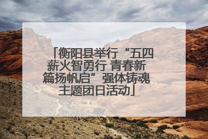 衡阳县举行“五四薪火智勇行 青春新篇扬帆启”强体铸魂主题团日活动