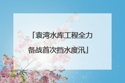 袁湾水库工程全力备战首次挡水度汛