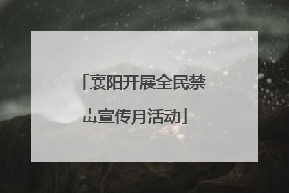 襄阳开展全民禁毒宣传月活动