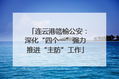 连云港赣榆公安：深化“四个一”强力推进“主防”工作