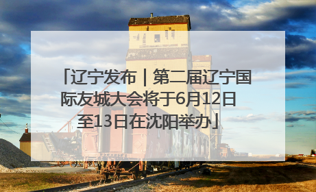 辽宁发布｜第二届辽宁国际友城大会将于6月12日至13日在沈阳举办
