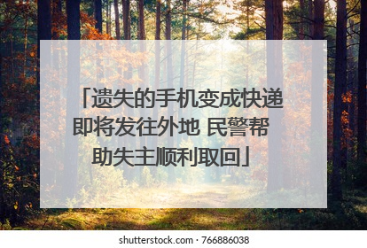 遗失的手机变成快递即将发往外地 民警帮助失主顺利取回