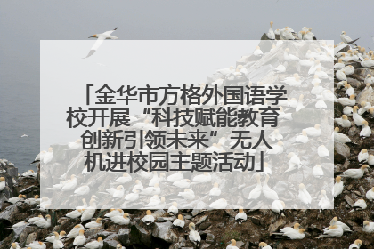 金华市方格外国语学校开展“科技赋能教育 创新引领未来”无人机进校园主题活动