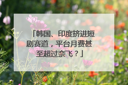 韩国、印度挤进短剧赛道，平台月费甚至超过奈飞？