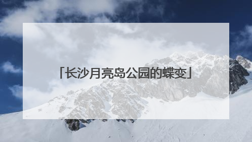 长沙月亮岛公园的蝶变