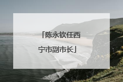 陈永钦任西宁市副市长
