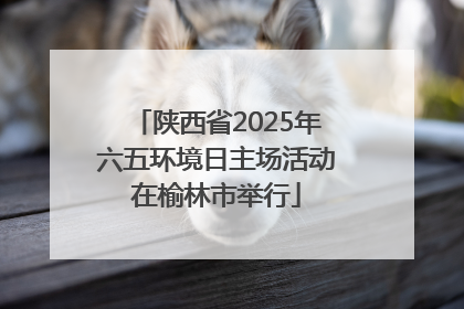 陕西省2025年六五环境日主场活动在榆林市举行