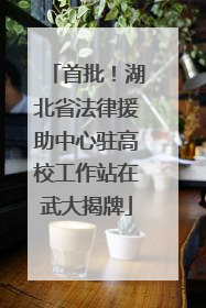 首批！湖北省法律援助中心驻高校工作站在武大揭牌