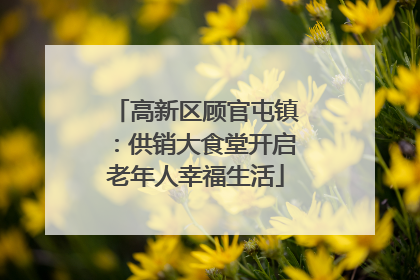 高新区顾官屯镇：供销大食堂开启老年人幸福生活