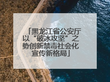 黑龙江省公安厅以“破冰攻坚”之势创新禁毒社会化宣传新格局