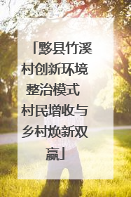 黟县竹溪村创新环境整治模式 村民增收与乡村焕新双赢