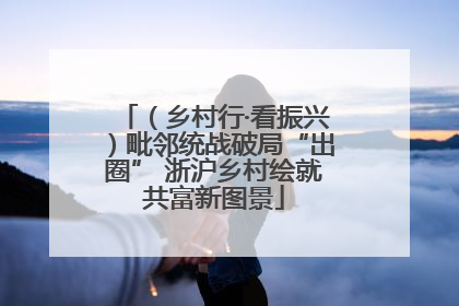（乡村行·看振兴）毗邻统战破局“出圈” 浙沪乡村绘就共富新图景