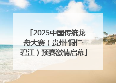 2025中国传统龙舟大赛（贵州·铜仁·碧江）预赛激情启幕