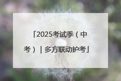 2025考试季（中考）｜多方联动护考
