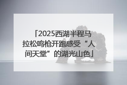 2025西湖半程马拉松鸣枪开跑感受“人间天堂”的湖光山色