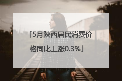 5月陕西居民消费价格同比上涨0.3%